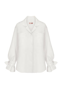 Linen soft overshirt jacket