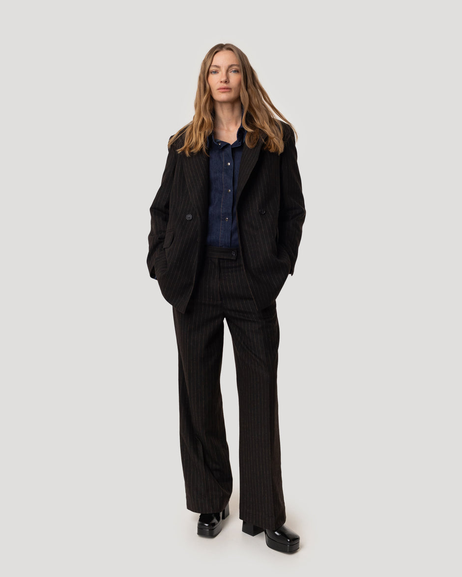Classic wide suit trousers