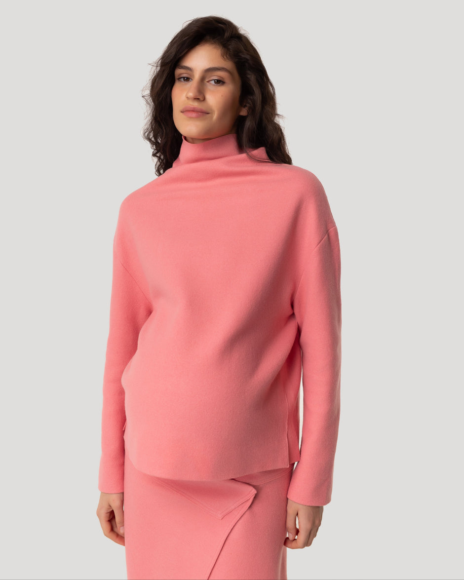 Wool pink sweater
