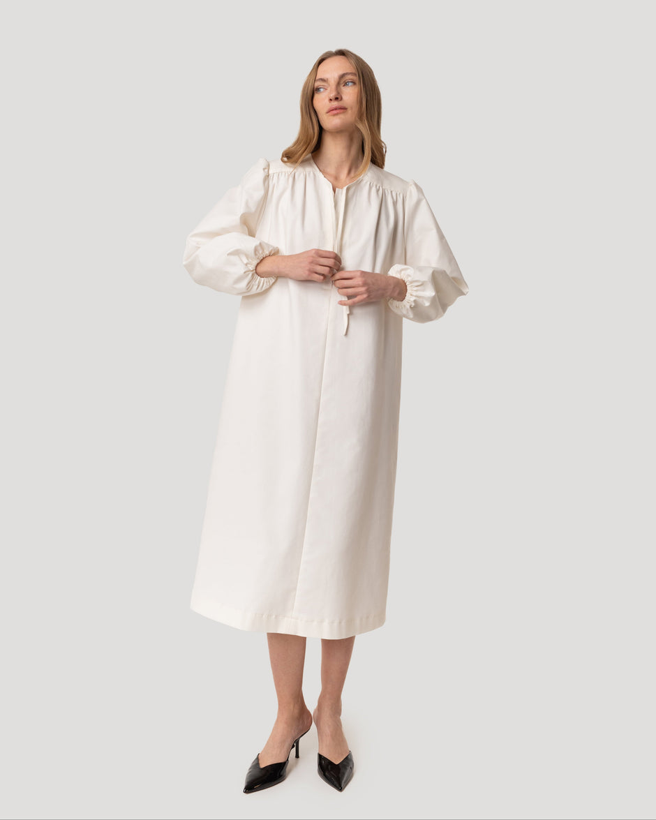 Ice-cream white dress