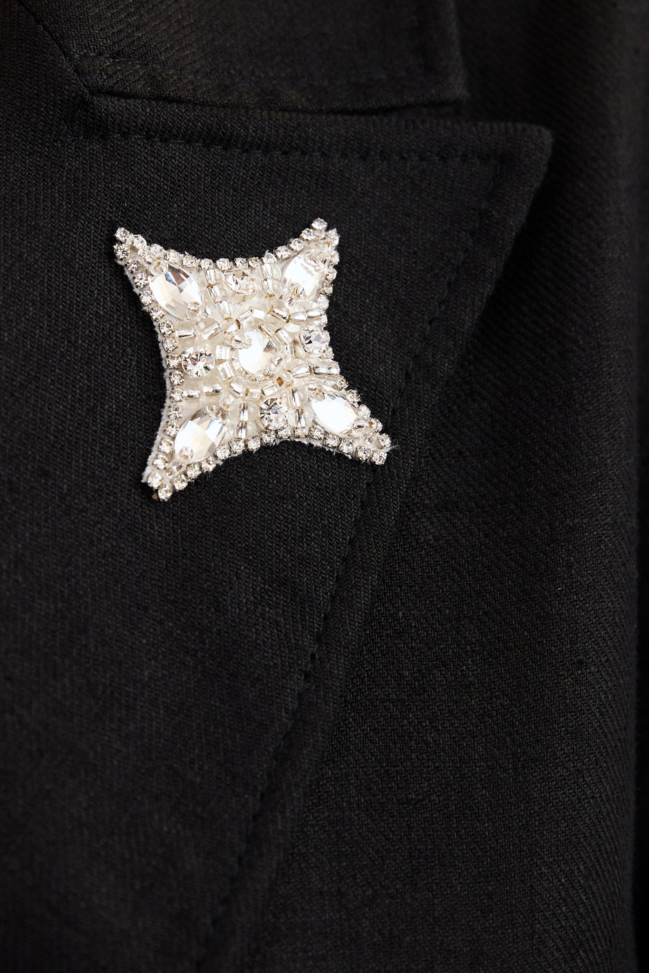 Hand-embroidered suit jacket