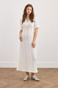 Wave knit dress