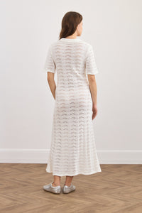 Wave knit dress