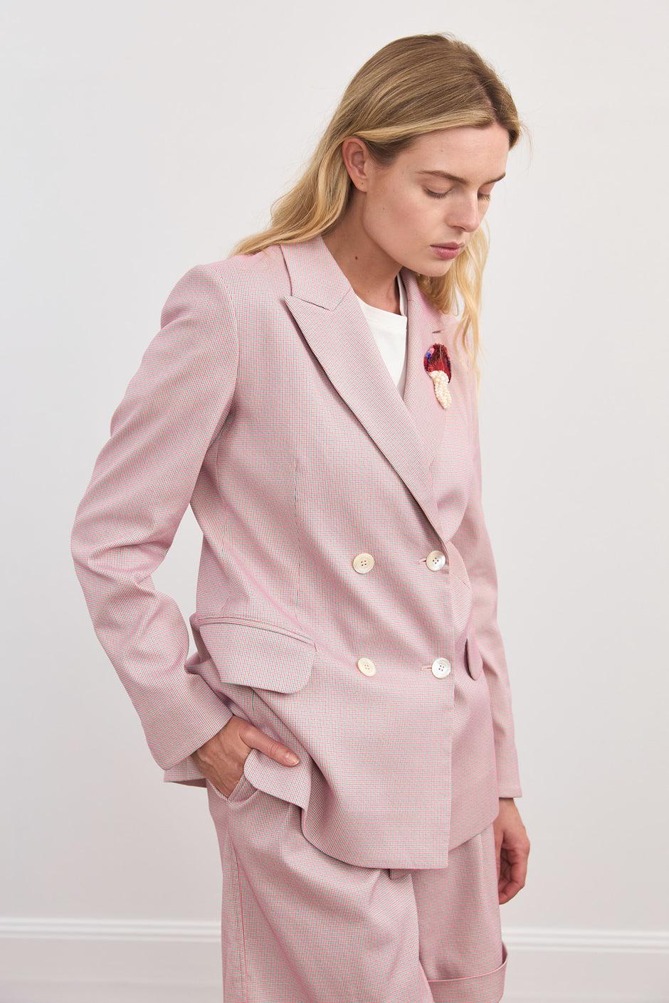 Check illusion jacket