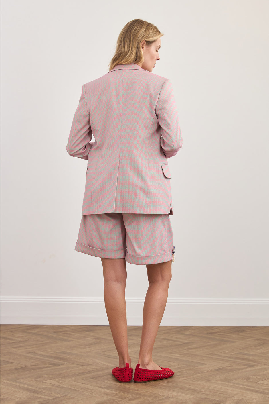 Check illusion jacket