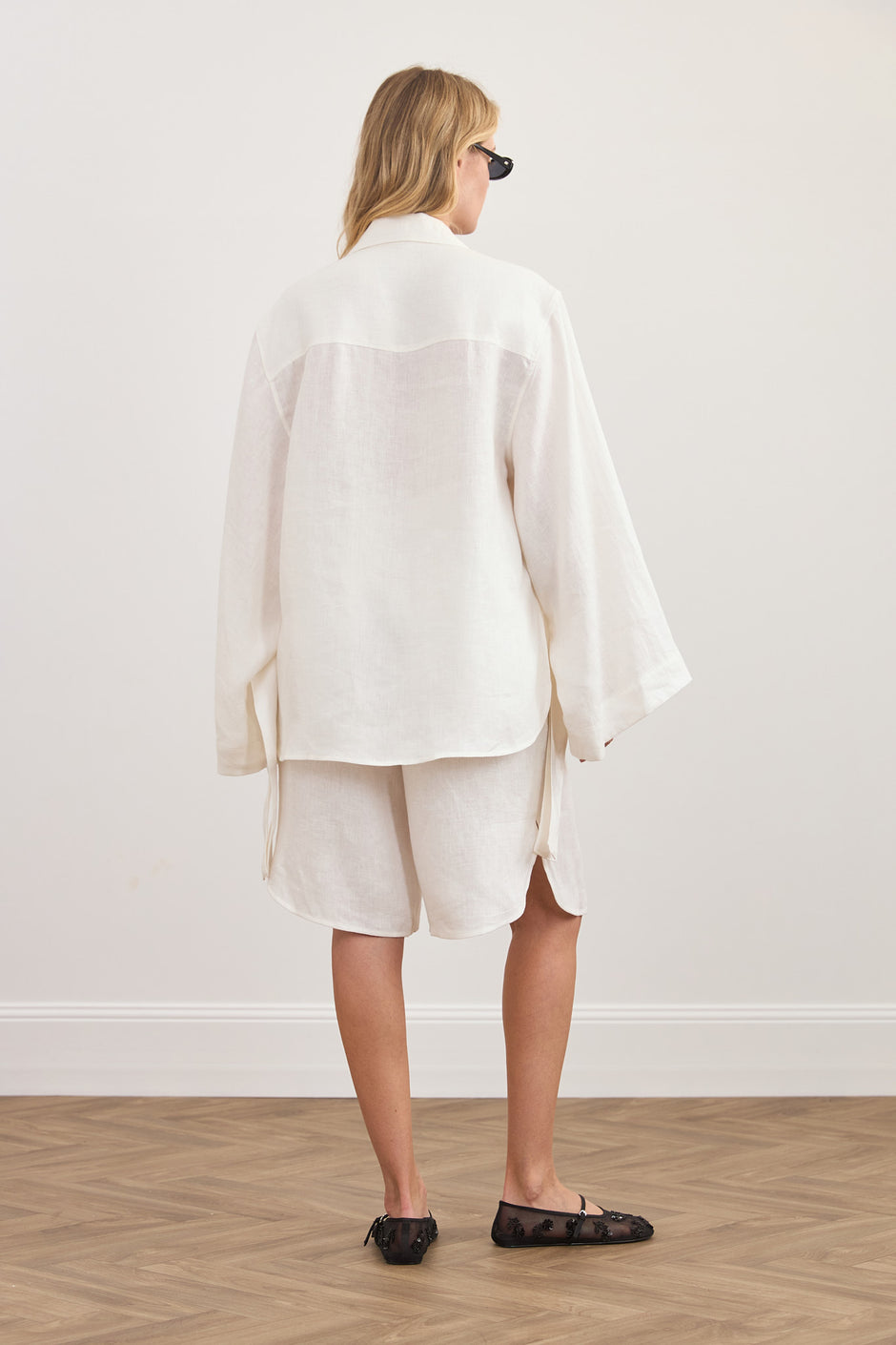 Linen soft overshirt jacket