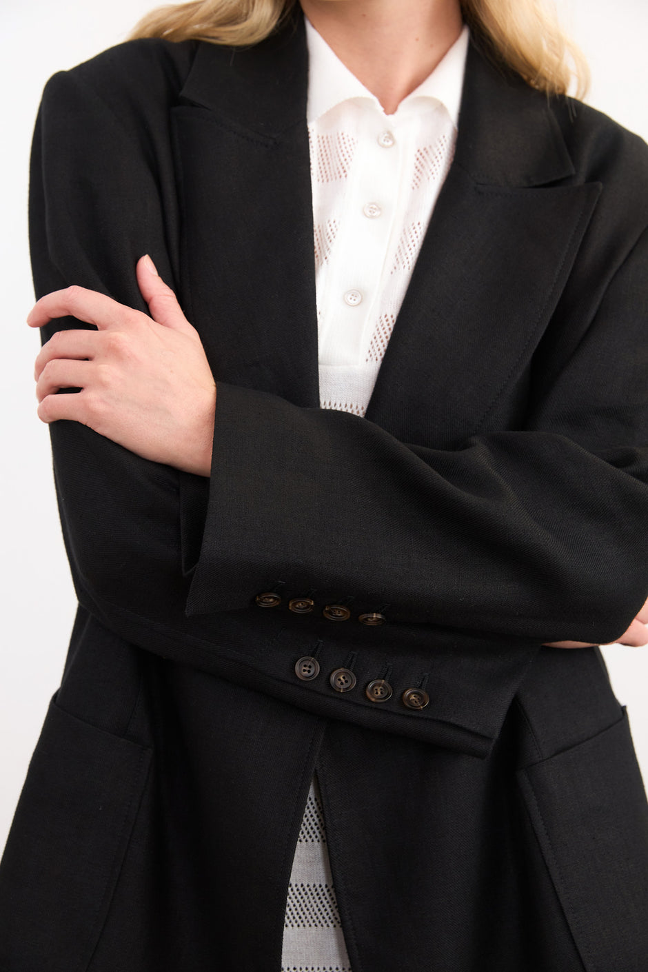 Double-breasted suit jacket