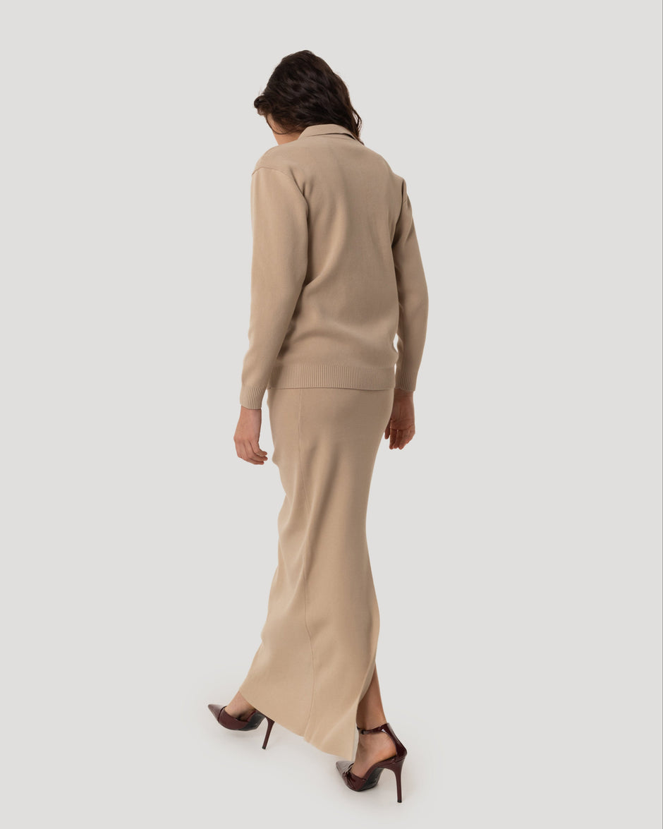 Comfort fit long skirt