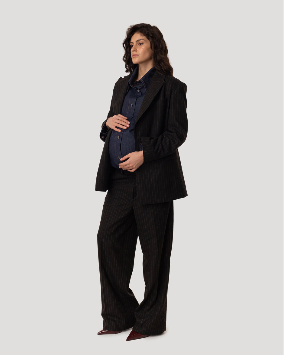 Classic wide suit trousers