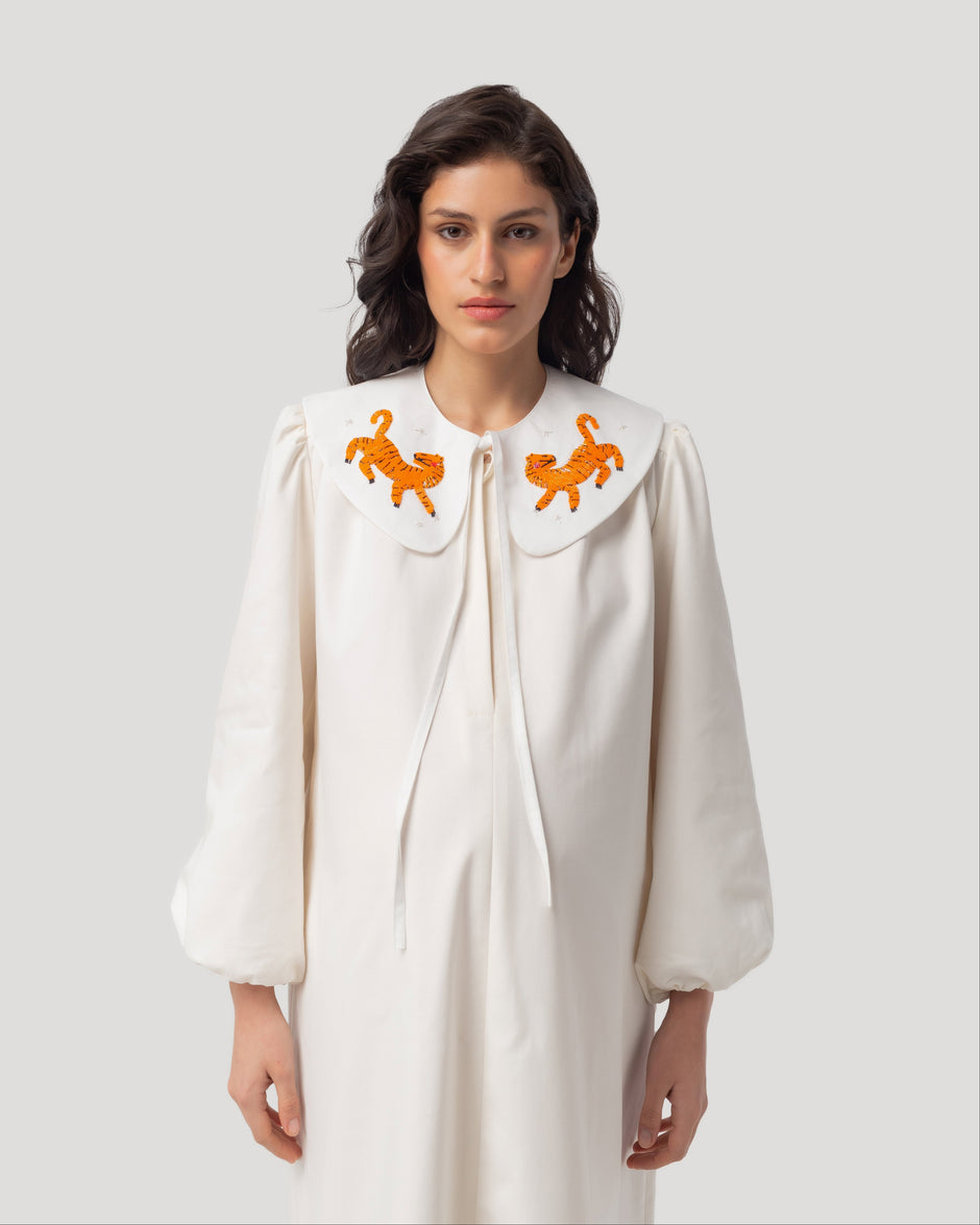 Ice-cream white dress