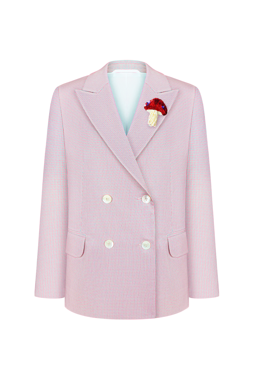 Check illusion jacket