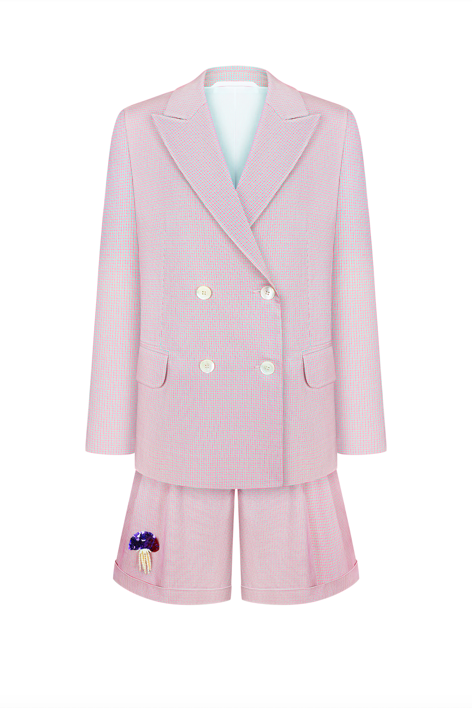 Check illusion shorts