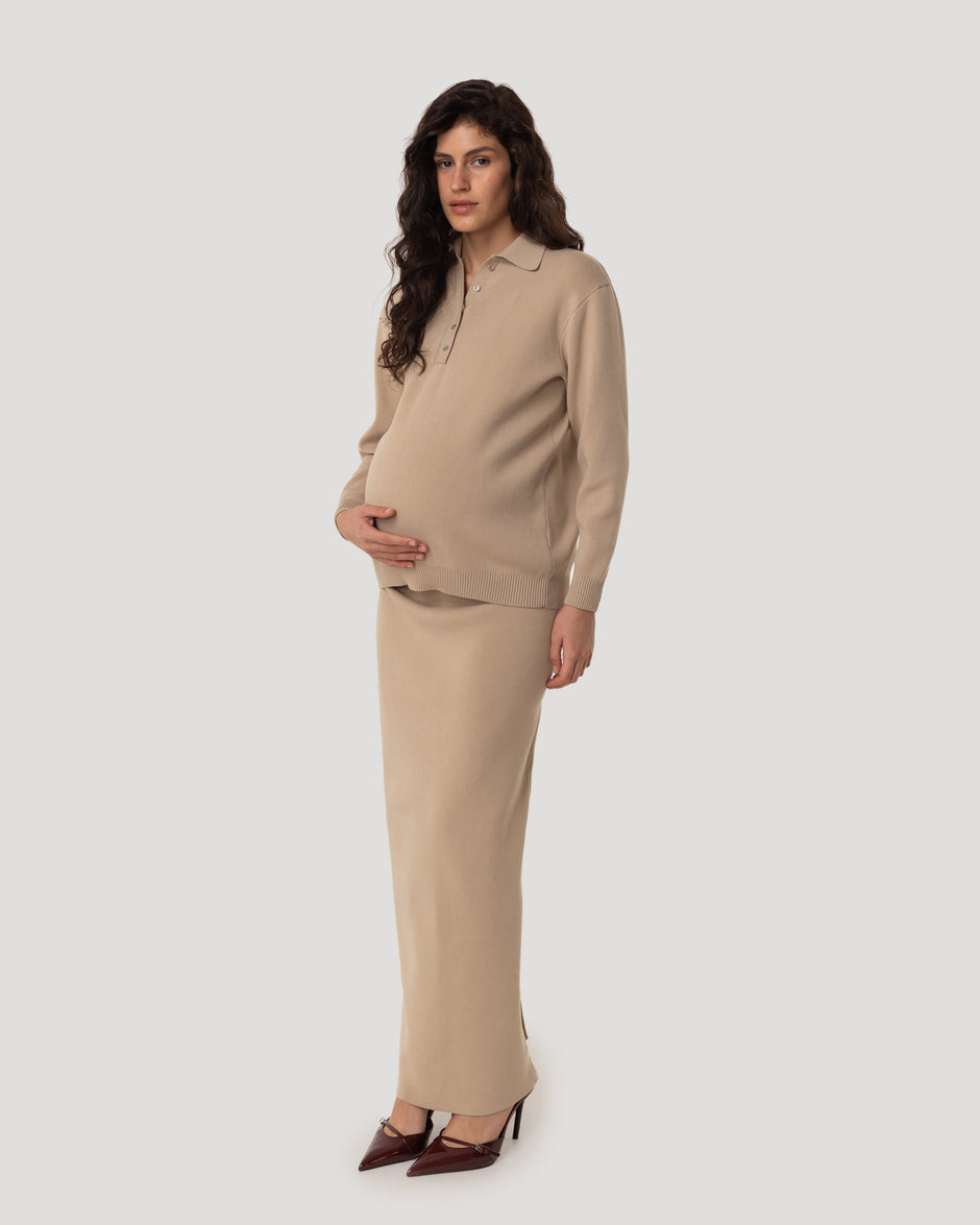 Comfort fit long skirt