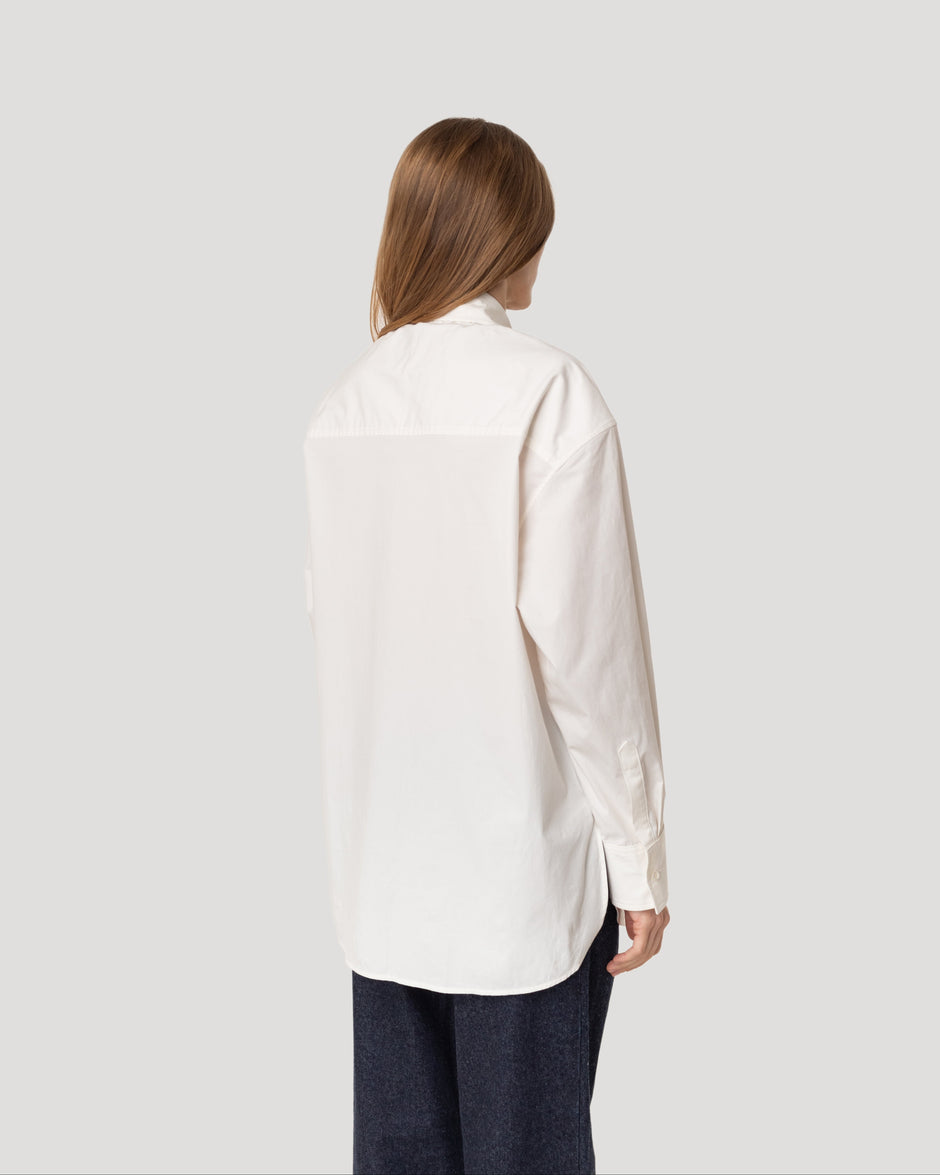 Trenchcoat poplin shirt