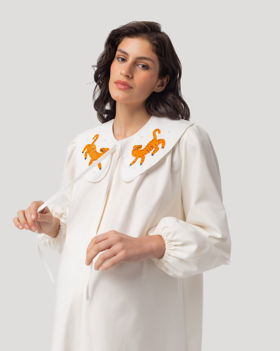 Ice-cream white dress