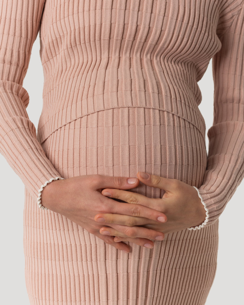 Vertical knitwear dress