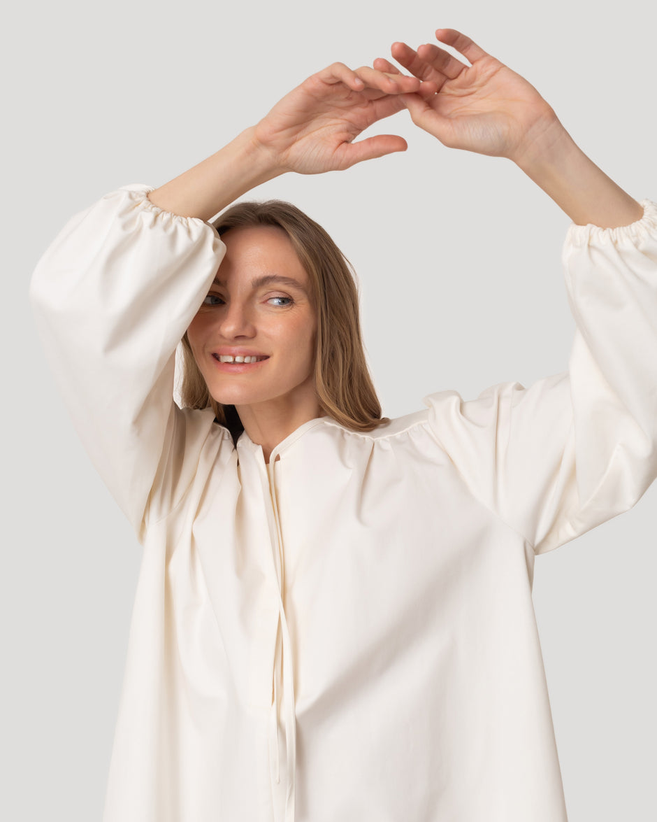 Ice-cream white dress