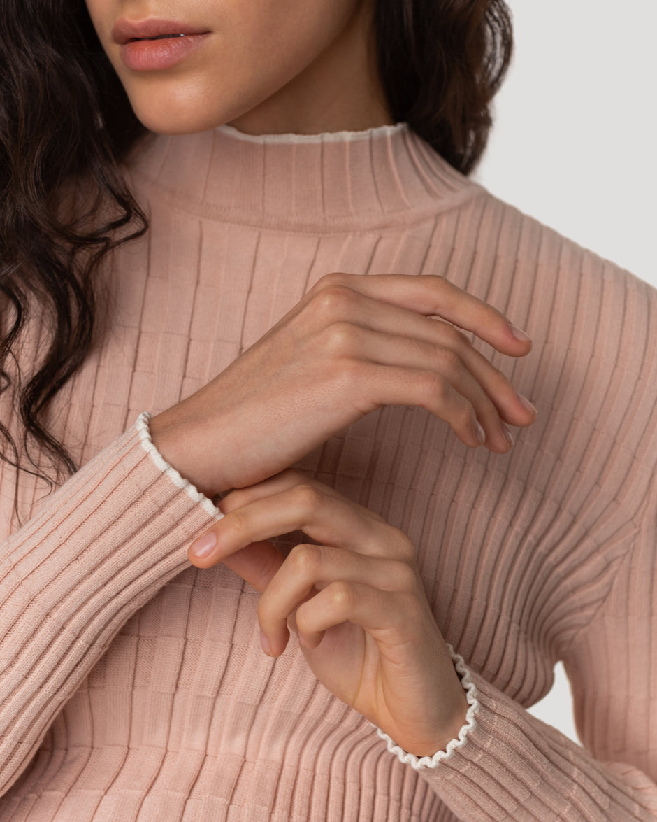 Vertical knitwear dress