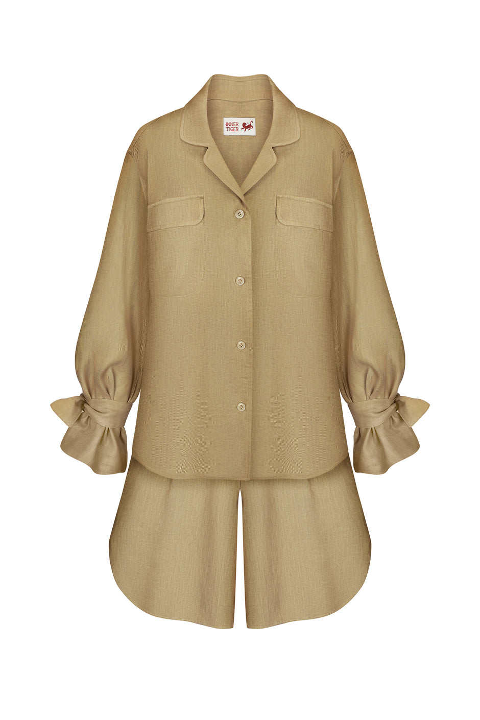 Linen soft overshirt jacket