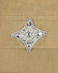 Hand-embroidered linen overshirt
