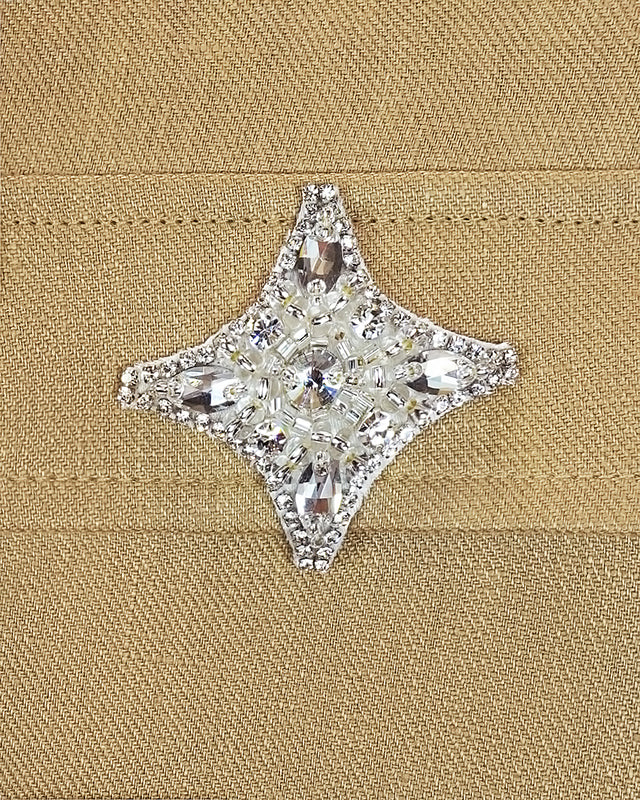 Hand-embroidered linen overshirt