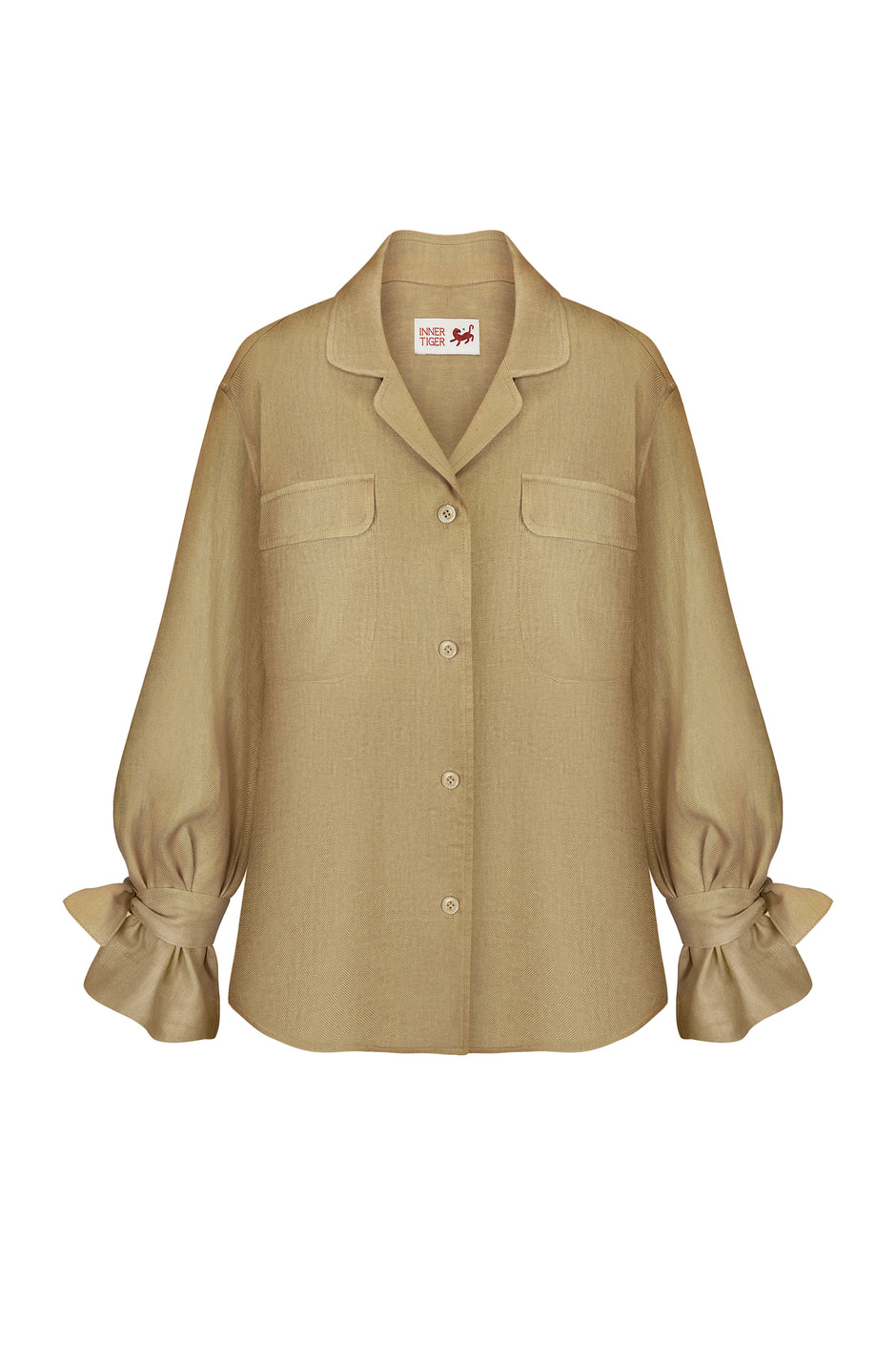Linen soft overshirt jacket