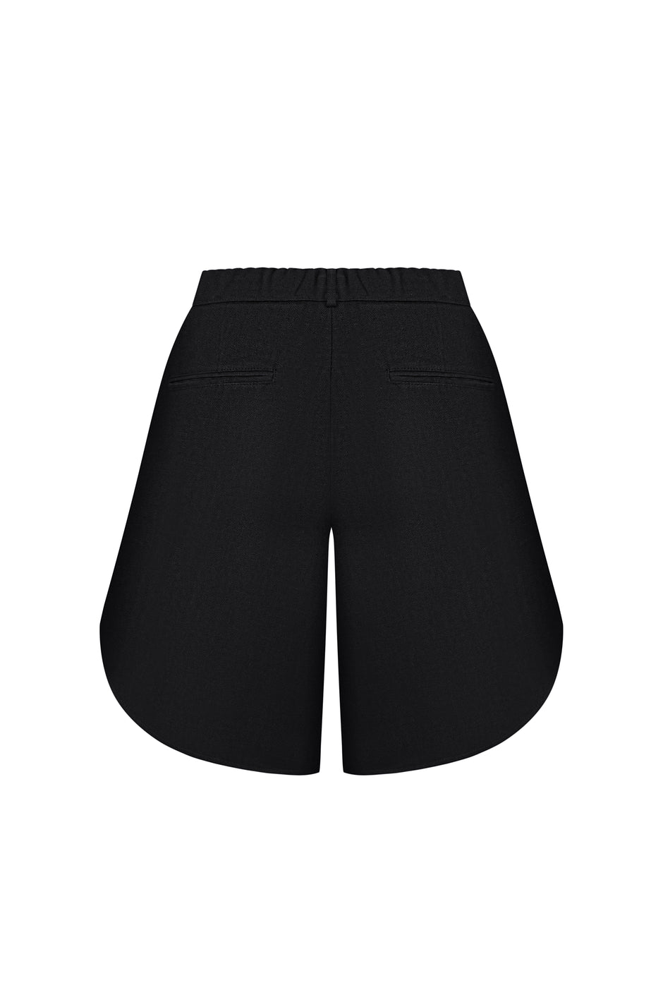 Linen wide leg bermuda shorts