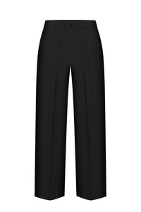 Hand-embroidered linen trousers