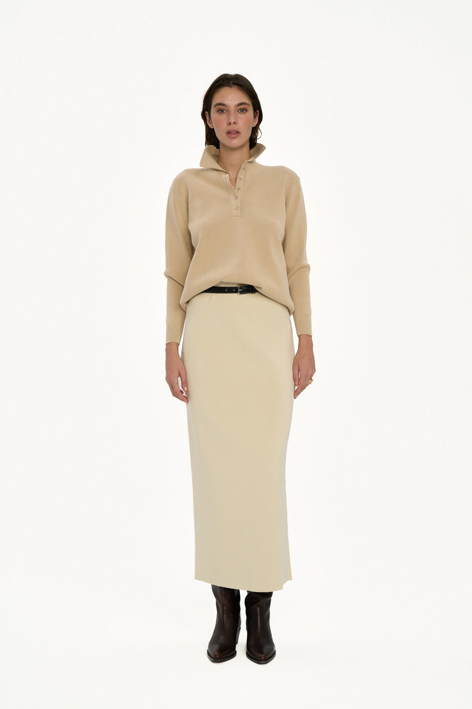 Comfort fit long skirt