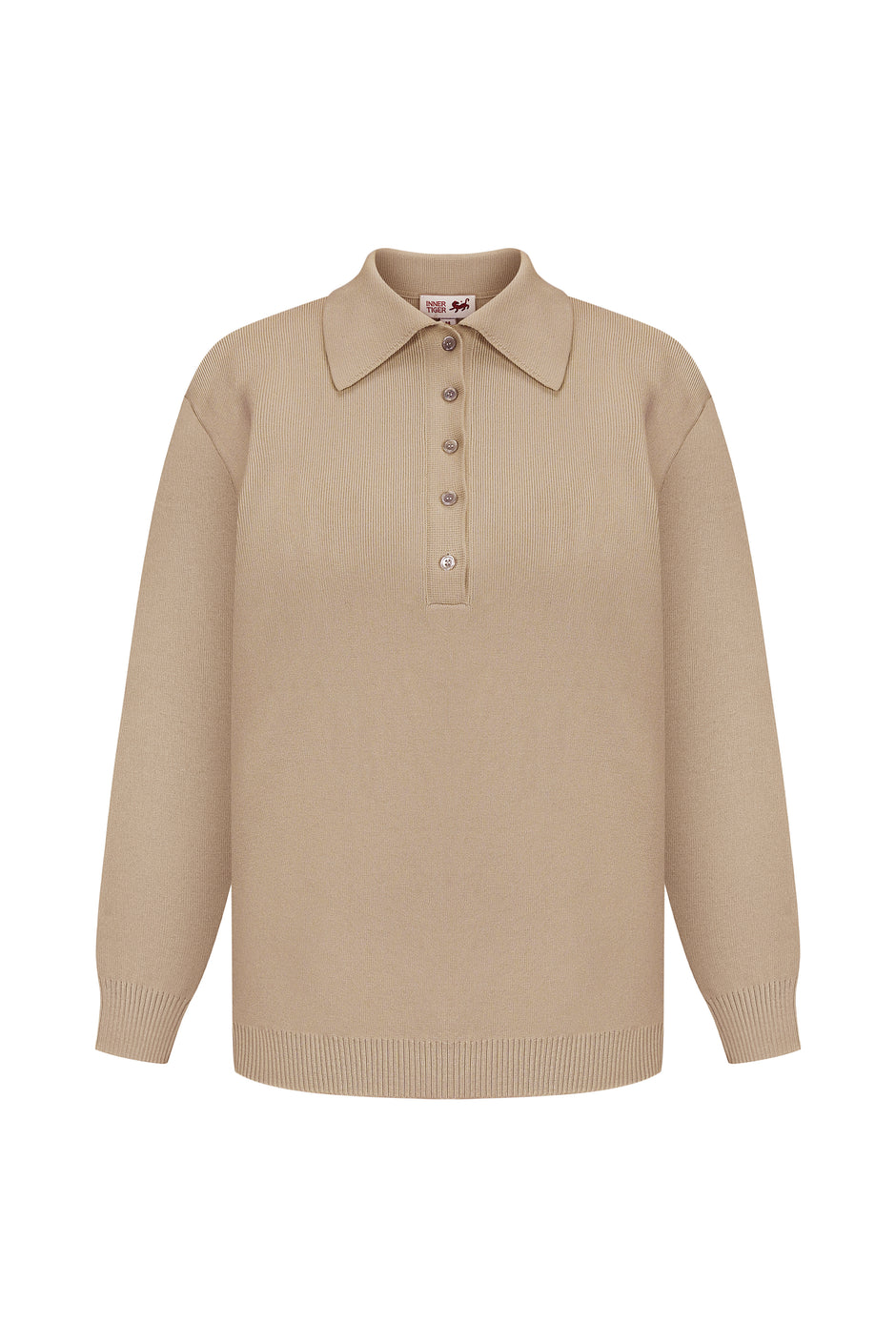 Comfort fit polo sweater