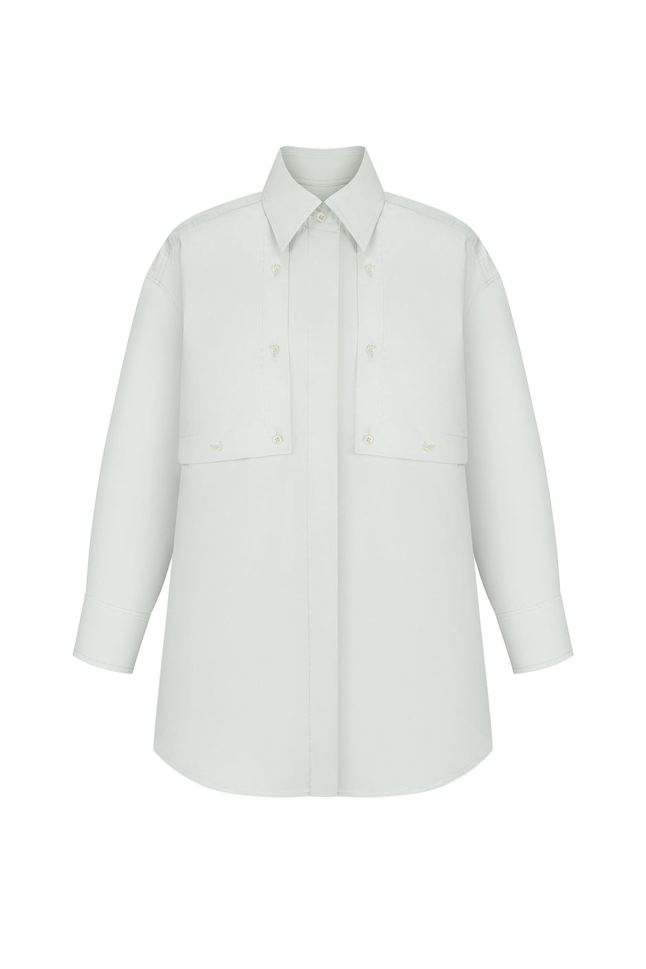 Trenchcoat poplin shirt