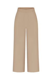 Straight leg knit trousers