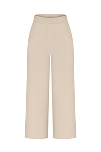 Straight leg knit trousers