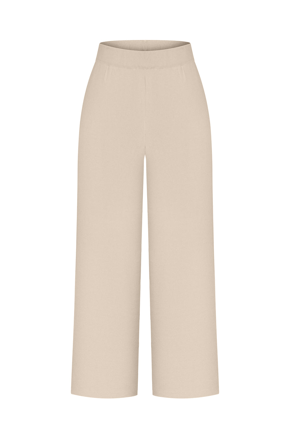 Straight leg knit trousers