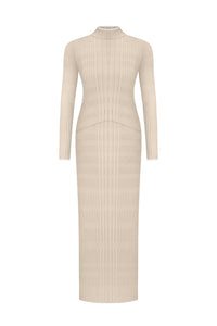 Vertical knitwear dress