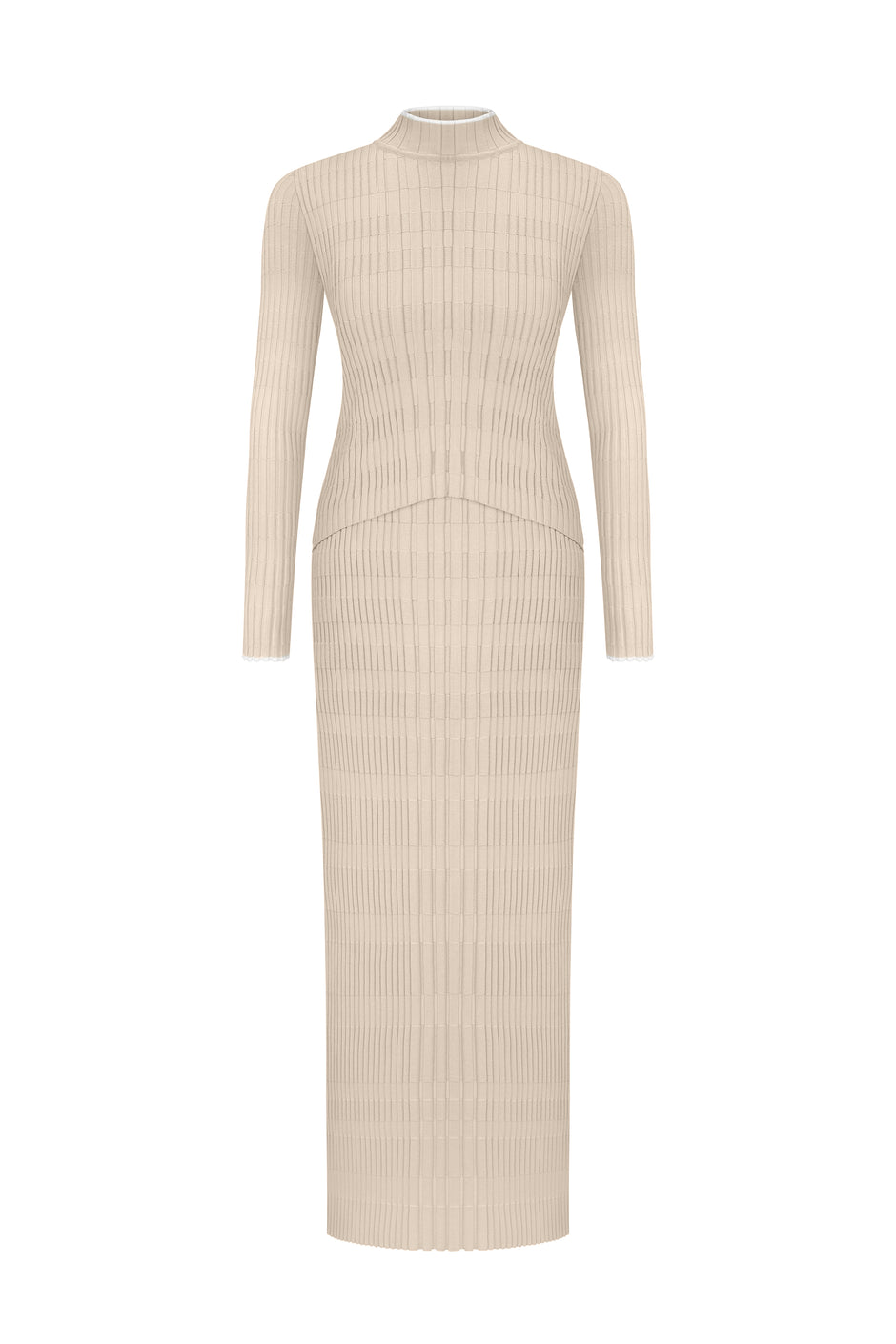 Vertical knitwear dress