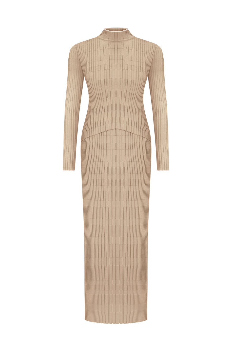 Vertical knitwear dress