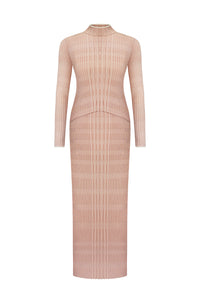 Vertical knitwear dress
