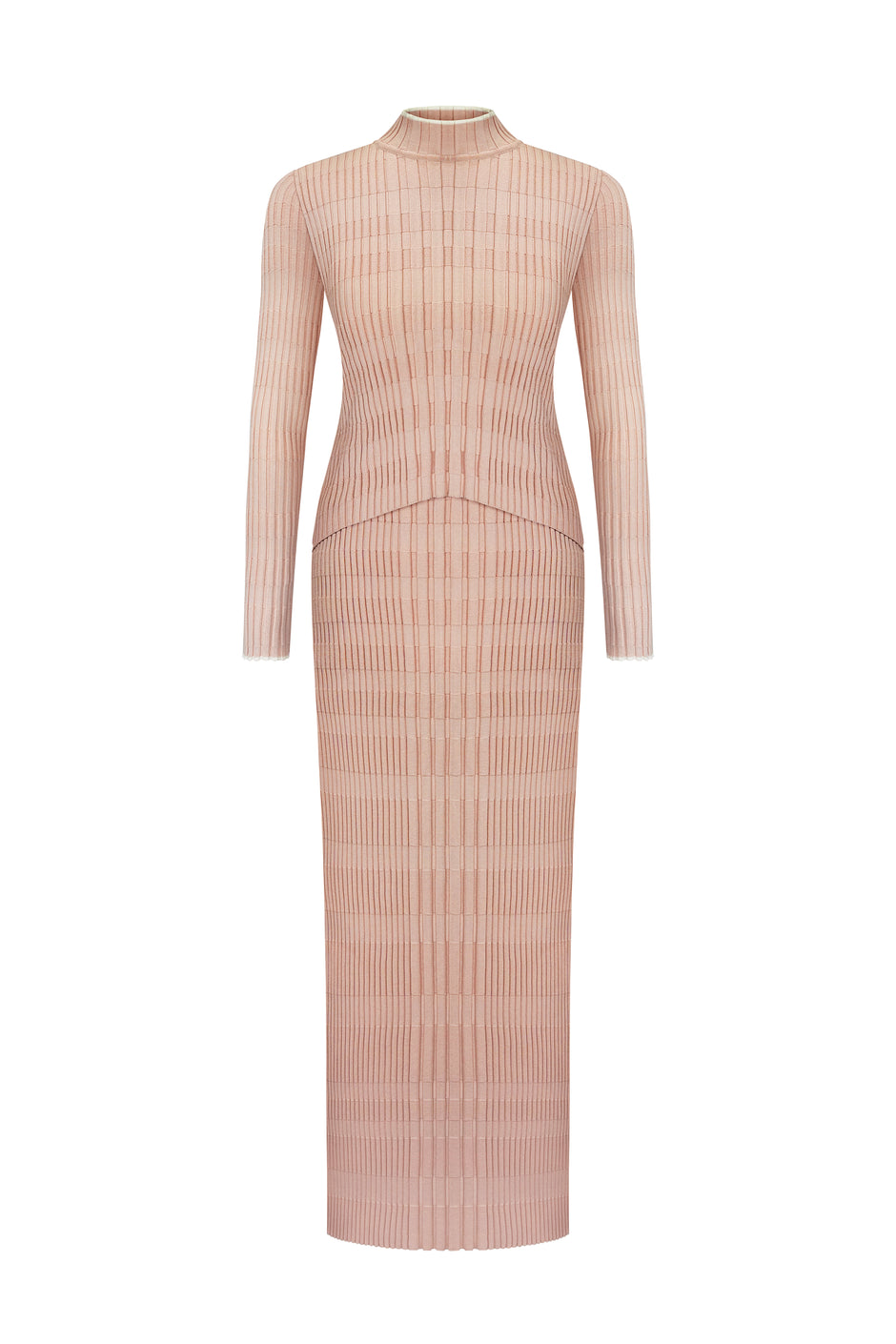 Vertical knitwear dress
