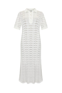 Wave knit dress