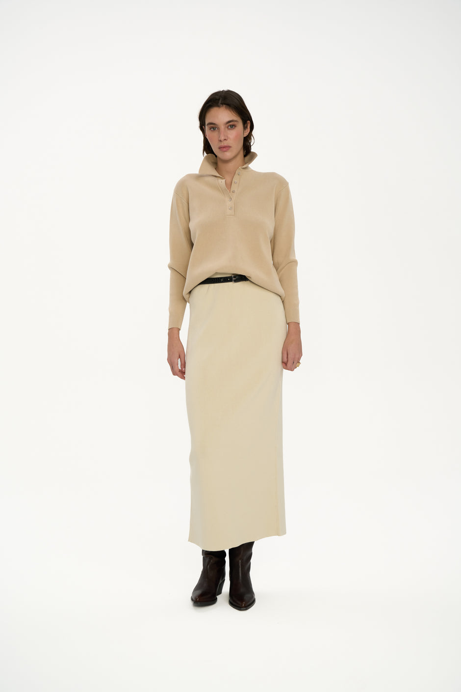 Comfort fit long skirt